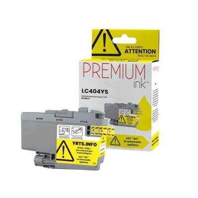 Brother LC404YS Compatible Premium Ink Yellow 750 copies
