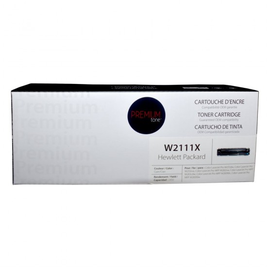 HP W2111X / 206X Compatible Toner Cyan 2.4K (with ink level)
