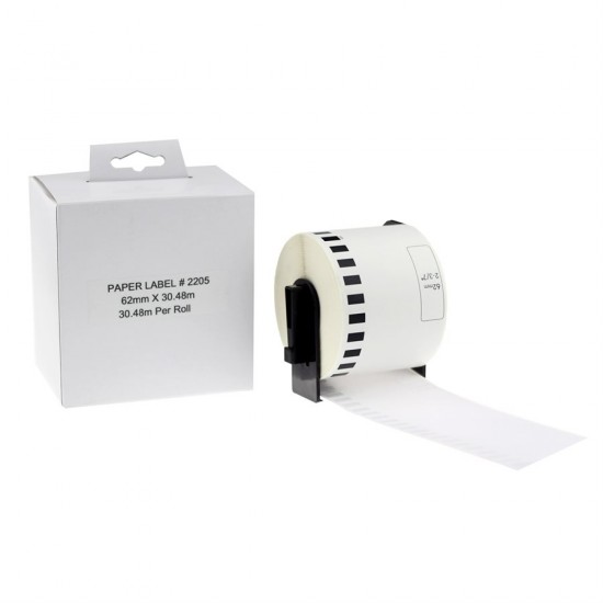 Brother compatible DK2205 Continuous Length Paper Label