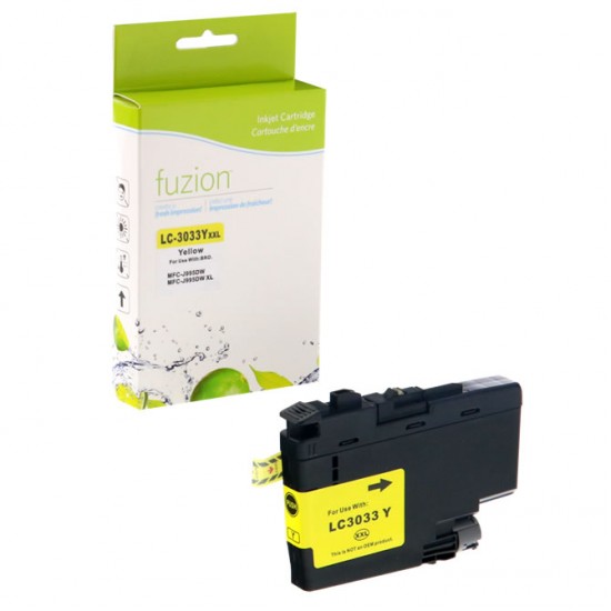 Brother LC-3033 jaune compatible Fuzion