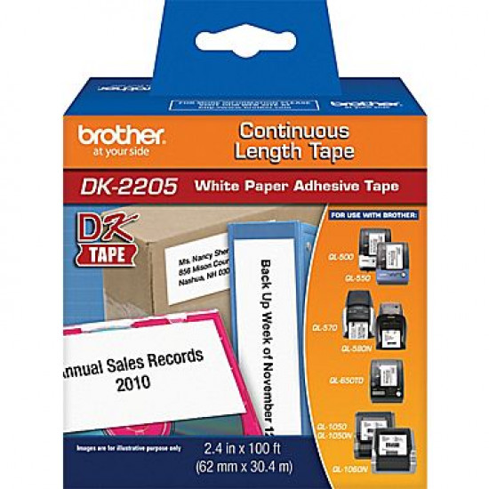 Brother DK2205 Continuous Length Paper Label