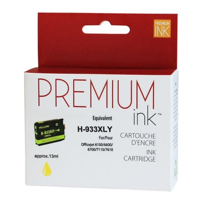 HP No. 933XL Yellow Compatible Premium Ink