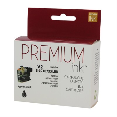 Brother LC107BK Black Compatible Premium Ink