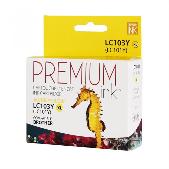 Brother LC-103 Yellow compatible Premium Ink